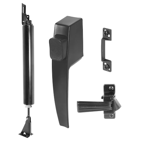 Prime-Line Screen Door Pneumatic Closer, Black Finish, 10-1/2 in. Long Single Pack K 5379